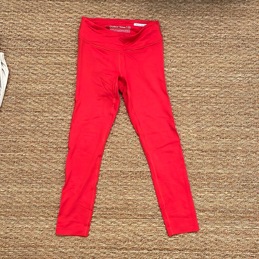 Red outdoor voices 7/8 leggings
